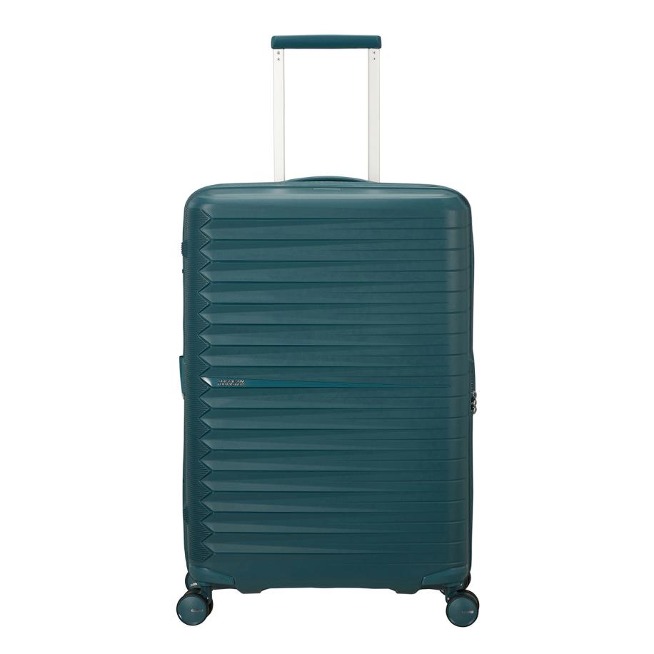 American Tourister Fastforward Spinner 68/25 TSA Expandable totally teal Groen