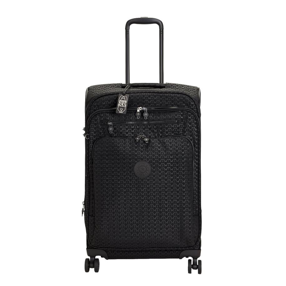 Kipling New Youri Spin M signature emb Zwart