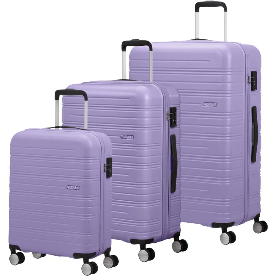 American Tourister High Turn Kofferset Matt Lavender Paars