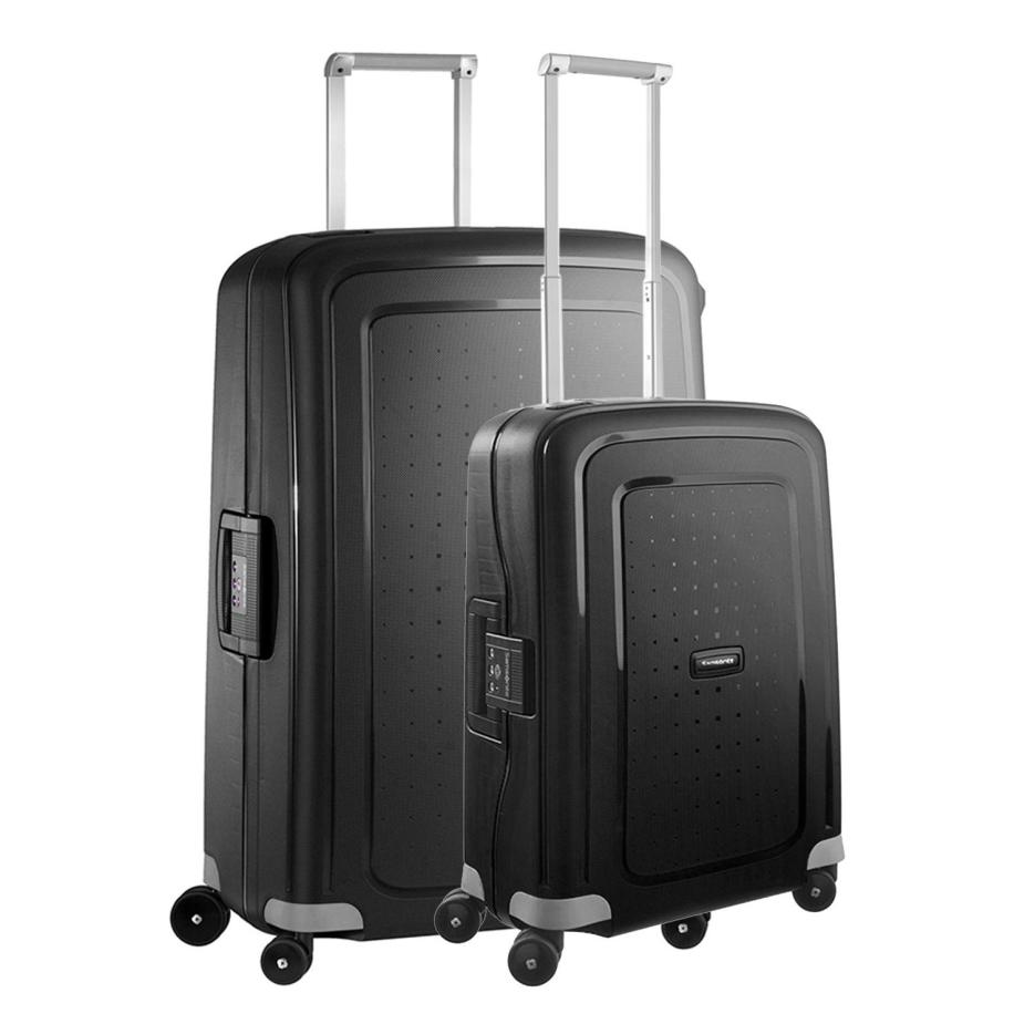 Samsonite S&apos;Cure Spinner 55 + 75 Set black Zwart