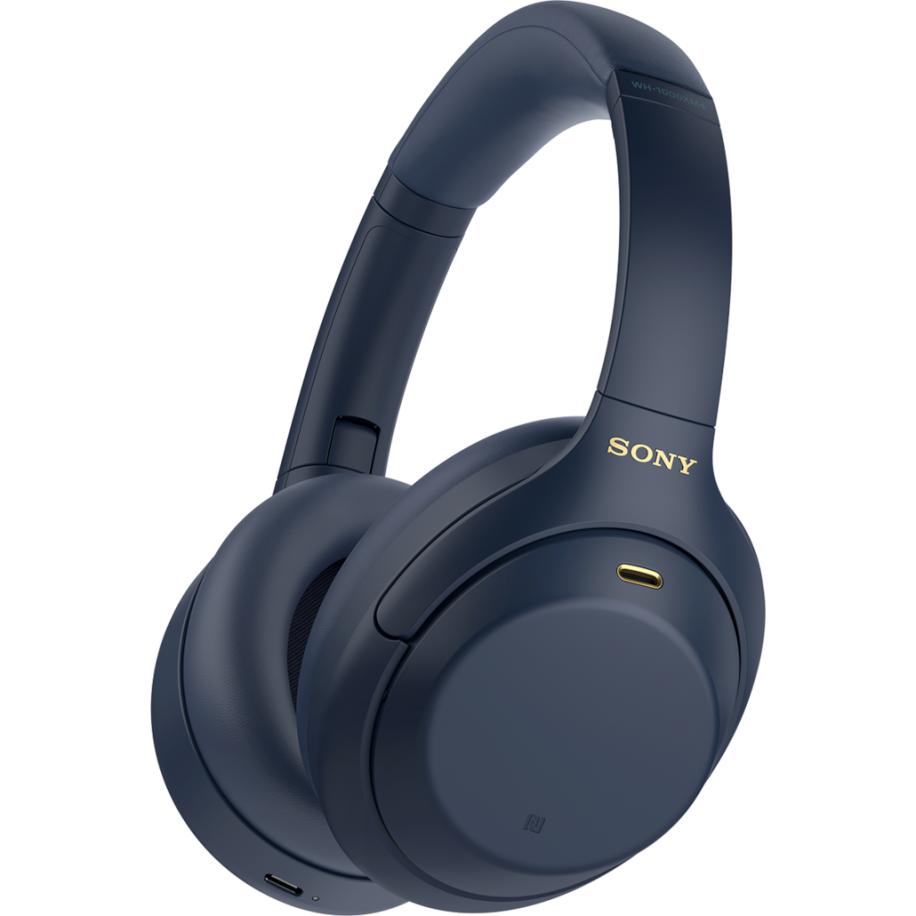 Sony WH-1000XM4-koptelefoon met Wireless Noise Cancelling in Midnight Blue Blauw