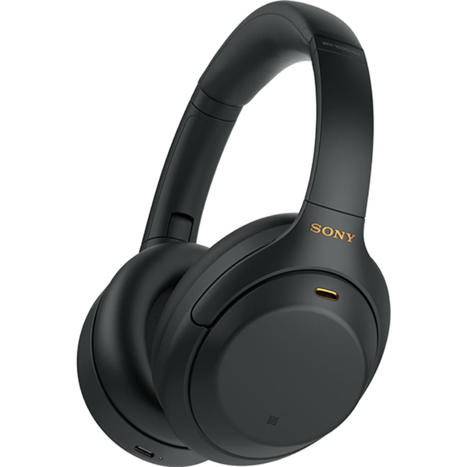 Sony WH-1000XM4-koptelefoon met Wireless Noise Cancelling in Zwart Zwart