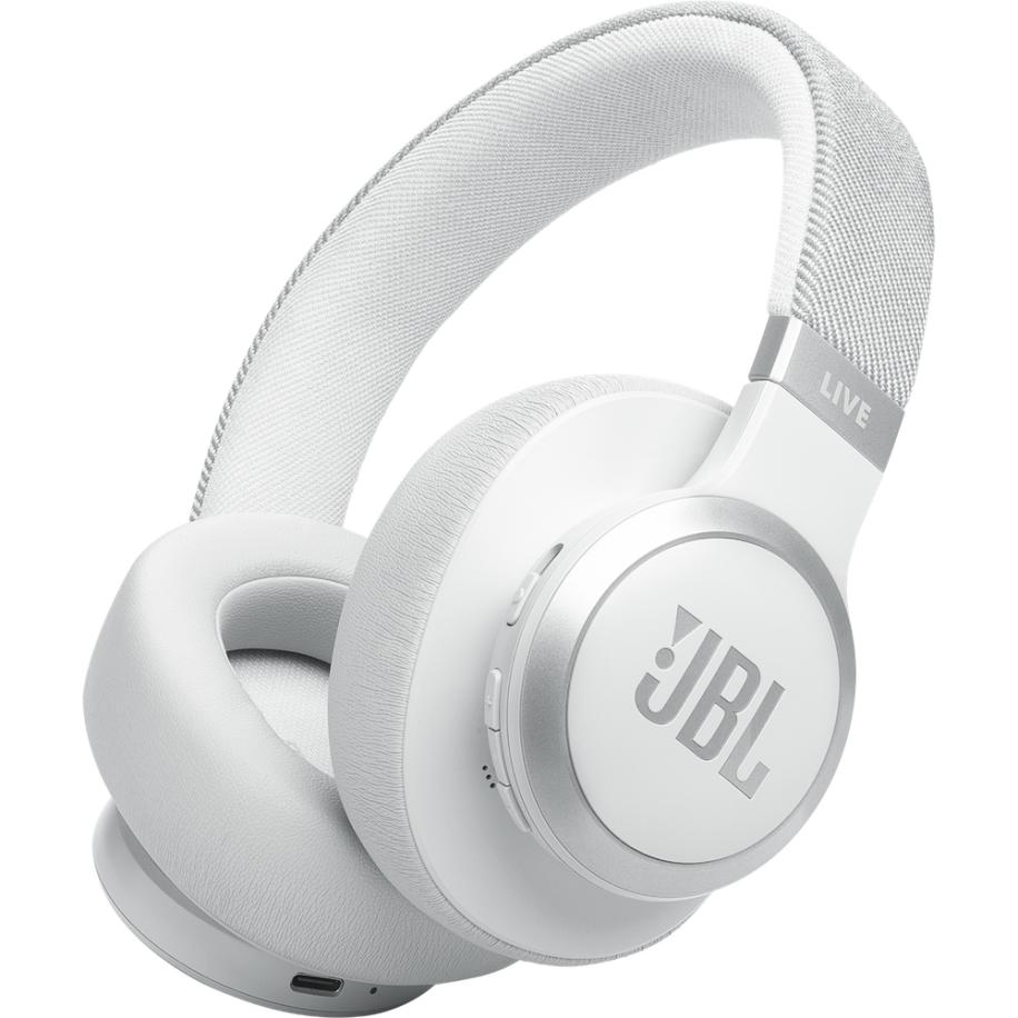 JBL Live 770NC White Over-Ear Headphones Wit