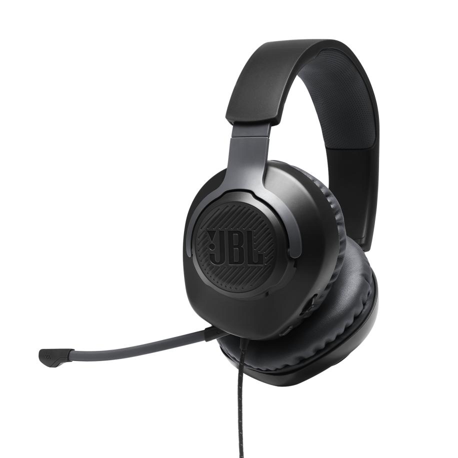 JBL Quantum 100 | Over-Ear Wired Gaming Headset - PS4/XBOX/Switch/pc Compatible - 3,5mm - Afneembare Microfoon Gaming Zwart