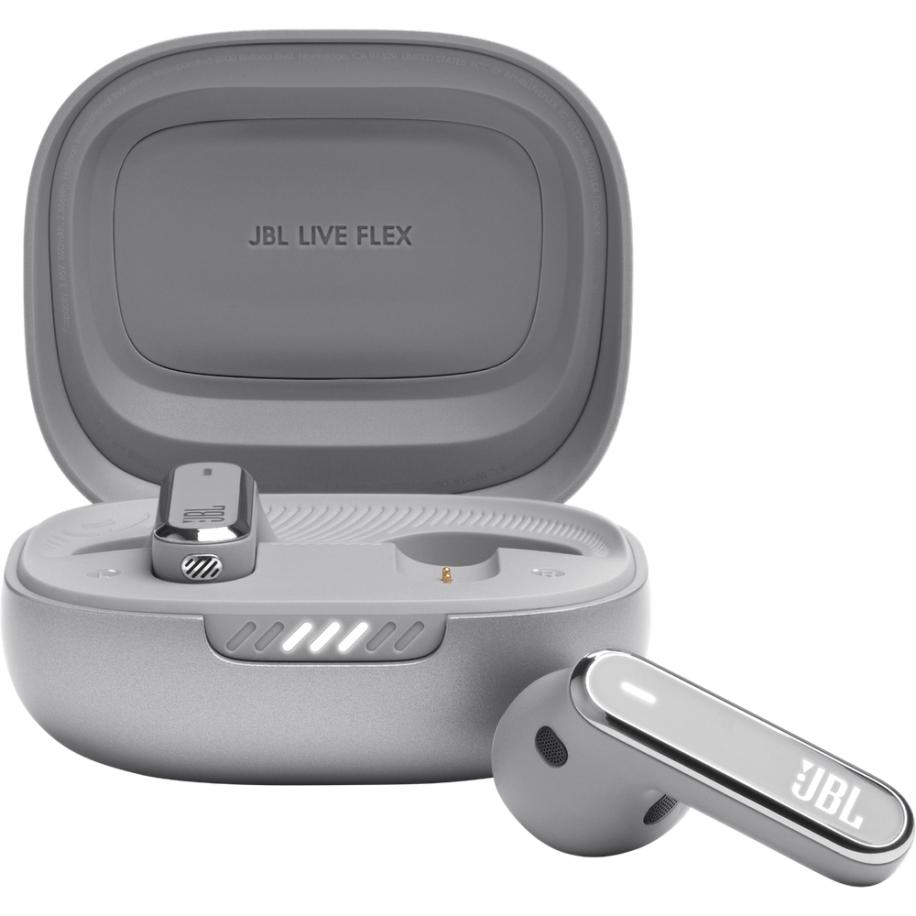 JBL Live Flex Silver Zilver