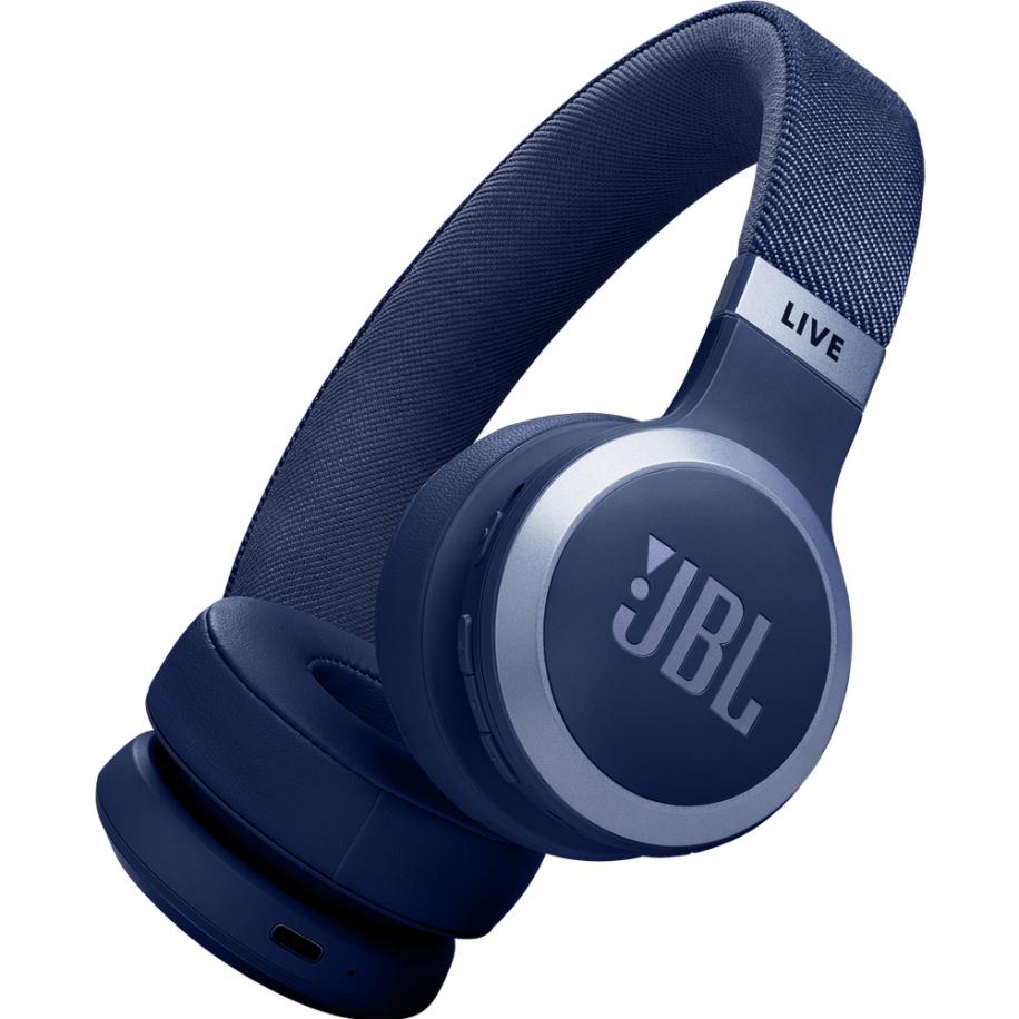 JBL Live 670NC Blue On-Ear Headphones Blauw
