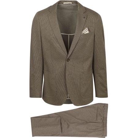 Suitable Flex Jersey Suit Beige