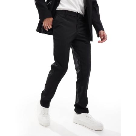 ASOS Design - Slim-fit pantalon in zwart