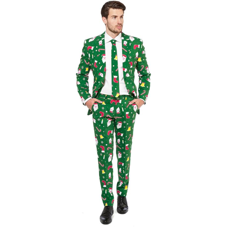 OppoSuits Santaboss Kostuum Groen