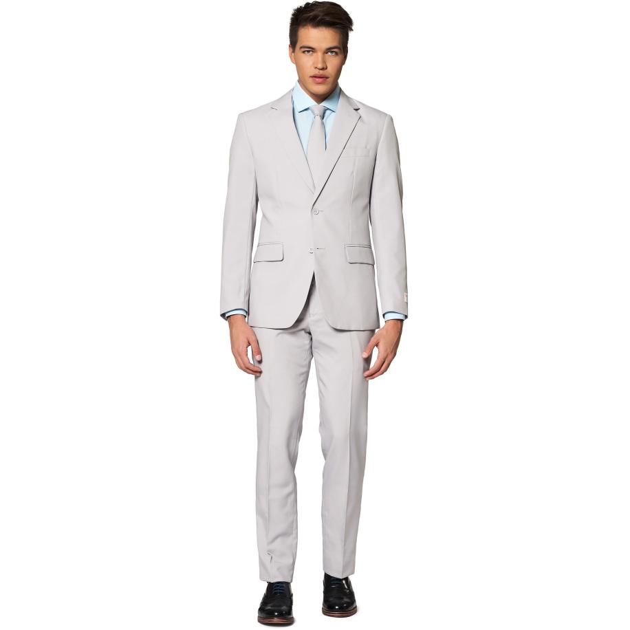 OppoSuits Kostuum Groovy Grey Grijs