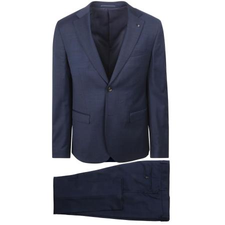 Suitable Toulon Kostuum Wol Navy