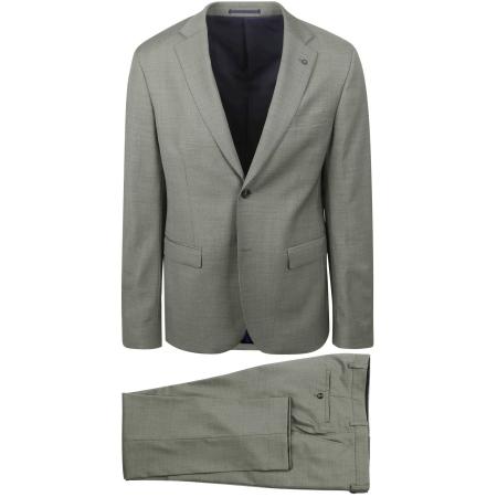 Suitable Toulon Kostuum Wol Groen