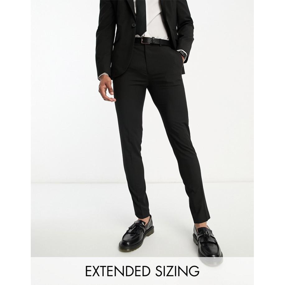 ASOS DESIGN - Skinny pantalon in zwart Zwart