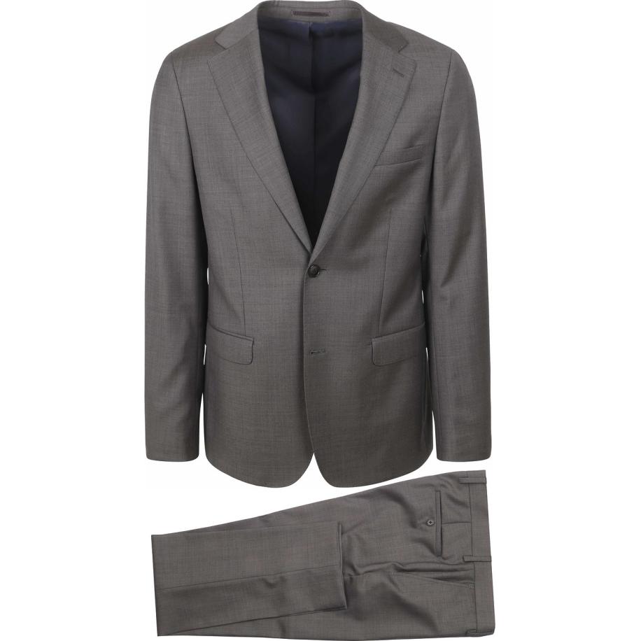 Suitable Faux Uni Kostuum Wol Grijs Grijs