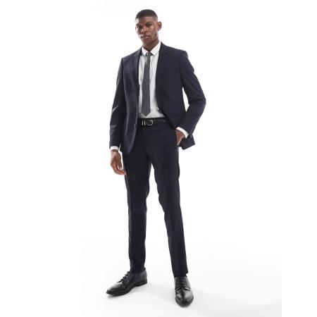 ASOS DESIGN - Skinny pantalon in marineblauw