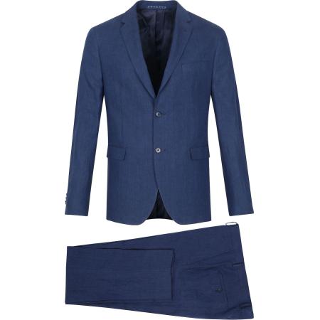 Suitable Kostuum Argon Blauw