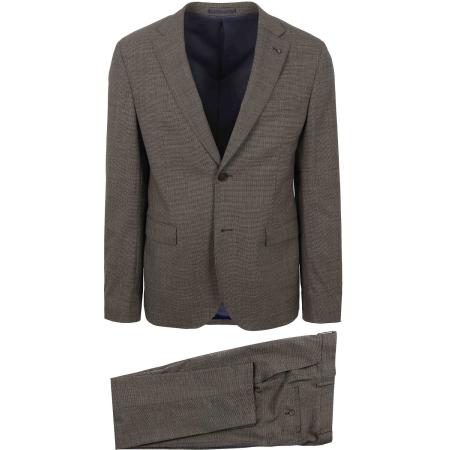 Suitable Strato Pied De Poule Kostuum Wol Ember Gold