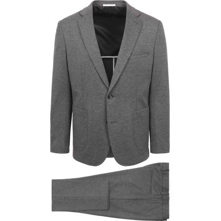 Suitable Jersey Suit Antraciet