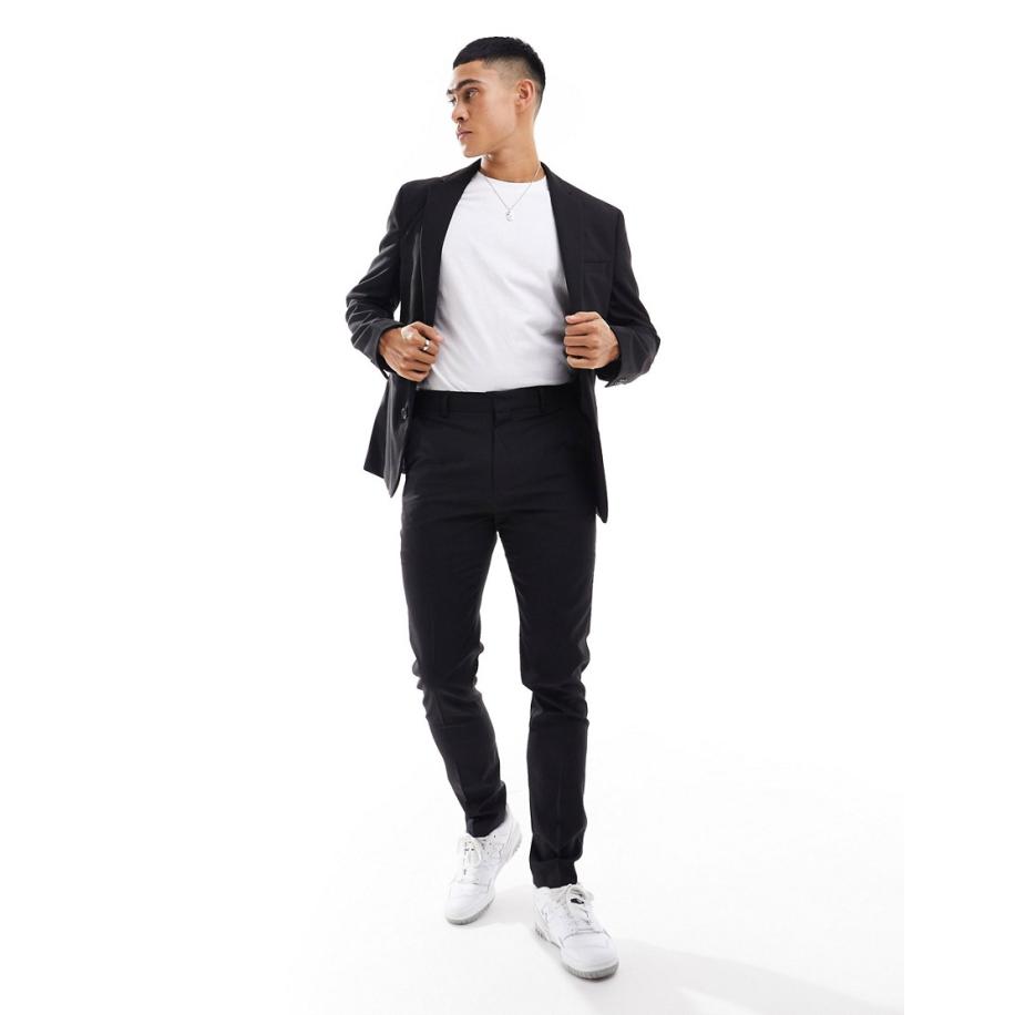 ASOS DESIGN - Skinny pantalon in zwart Zwart