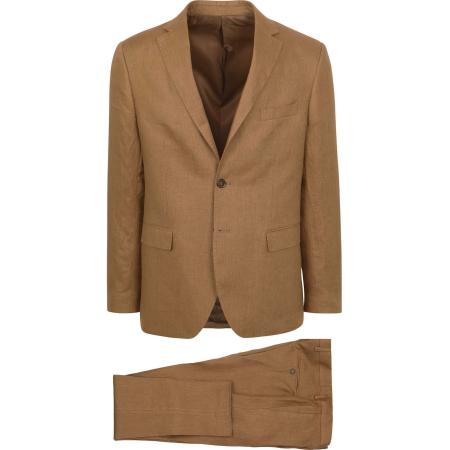 Suitable Linnen Suit Camel