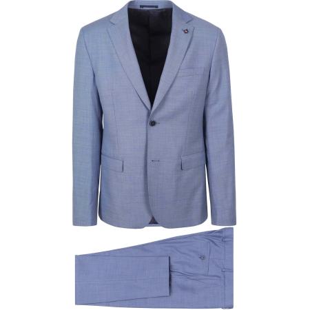 Suitable Toulon Kostuum Wol Blauw