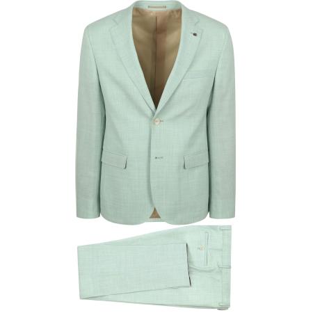 Suitable Toulon Kostuum Wol Surf Groen