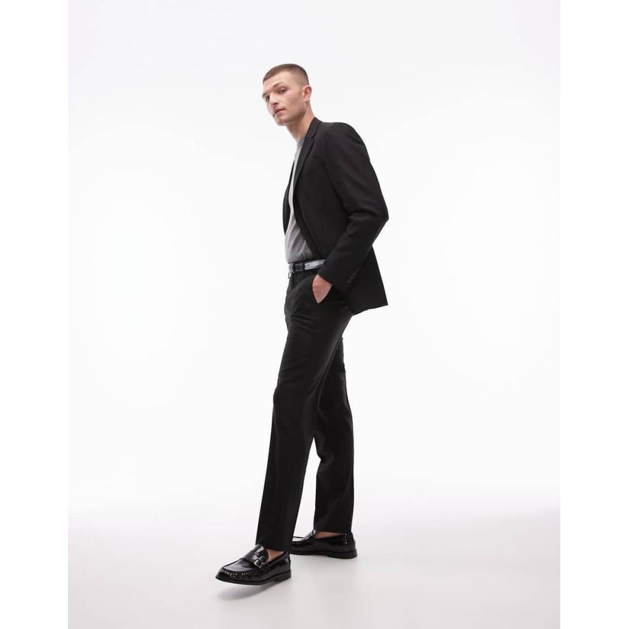 Topman - Skinny pantalon in zwart Zwart