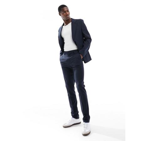 ASOS DESIGN - Skinny pantalon in marineblauw