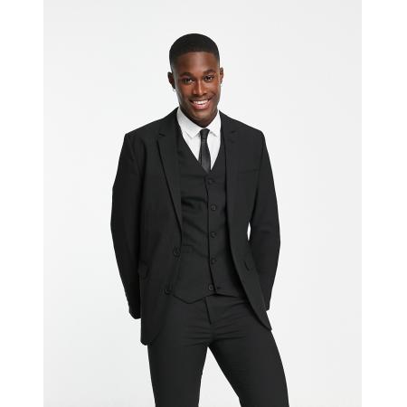 ASOS DESIGN - Skinny colbert in zwart