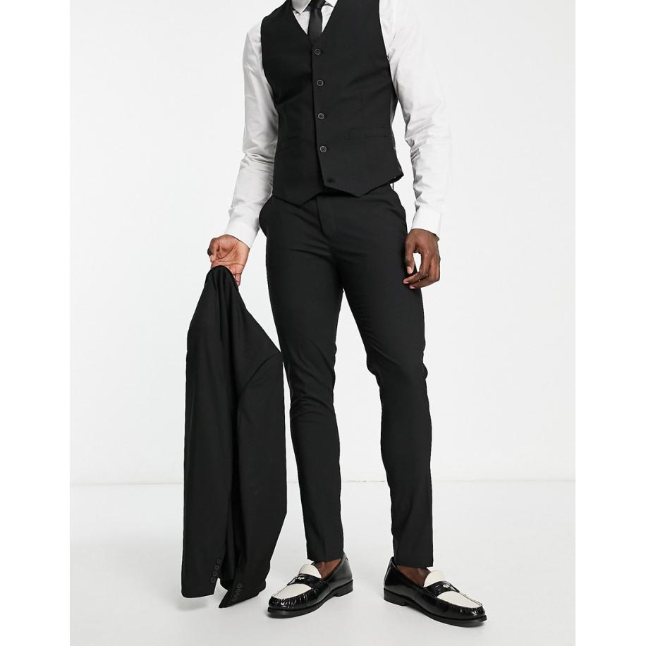 ASOS DESIGN - Skinny pantalon in zwart Zwart