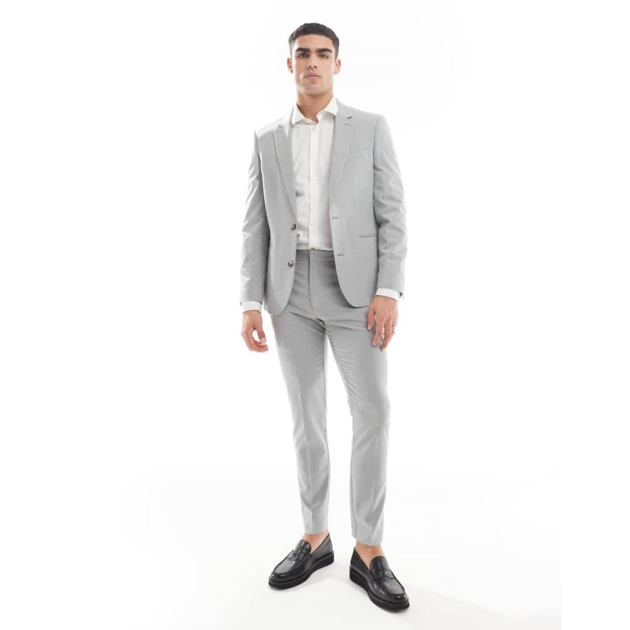 ASOS DESIGN - Skinny pantalon in grijs Grijs