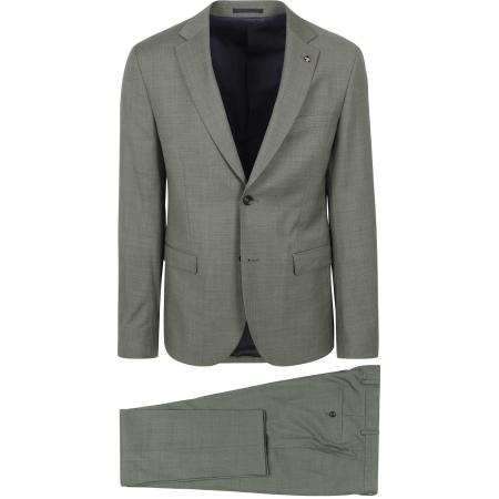 Suitable Strato Toulon Kostuum Wol Groen