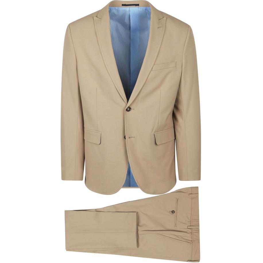 Suitable BASE Suit Beige Bruin