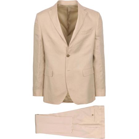 Suitable Linnen Suit Ecru
