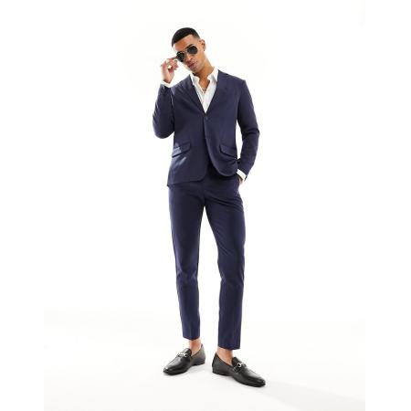 Only & Sons - Slim-fit colbert in marineblauw