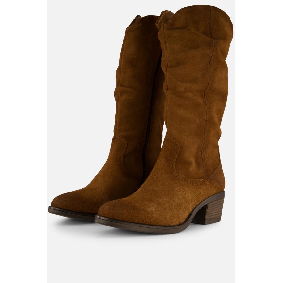 Aqa Hoge laarzen cognac Suede Bruin
