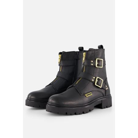 Vingino Biker boots zwart Leer