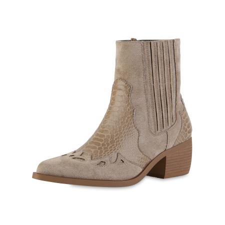 Van Hill Van Hill Cowboylaarzen Sophia kaki