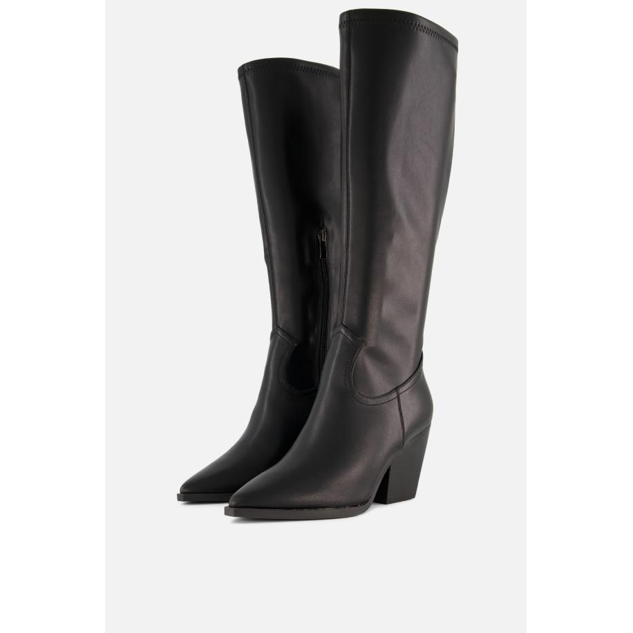 Posh by Poelman Hoge laarzen zwart Pu Zwart