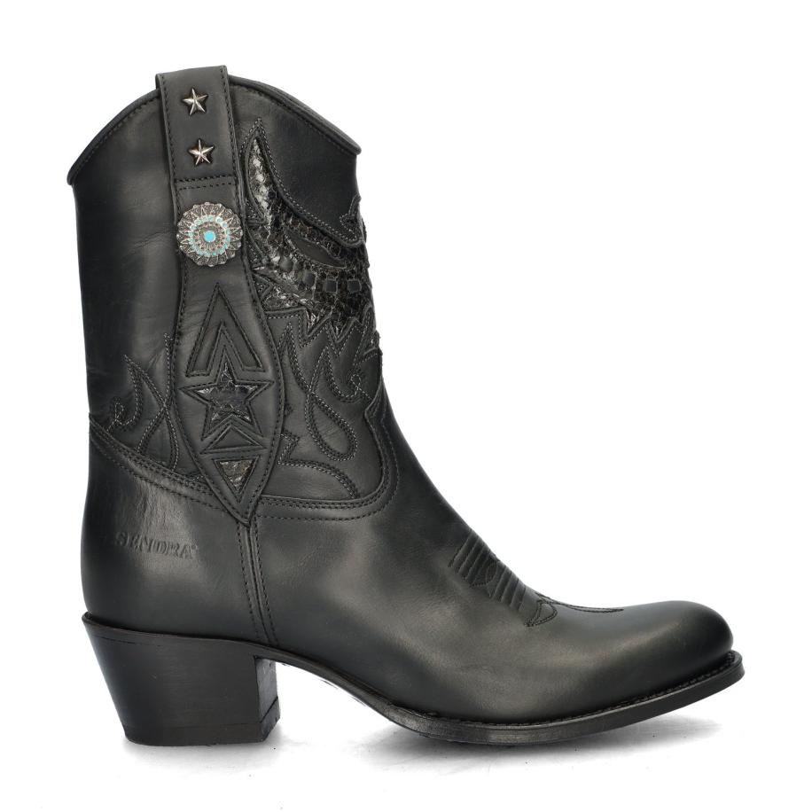 Sendra Debora Insa cowboylaarzen Zwart 465575 Zwart