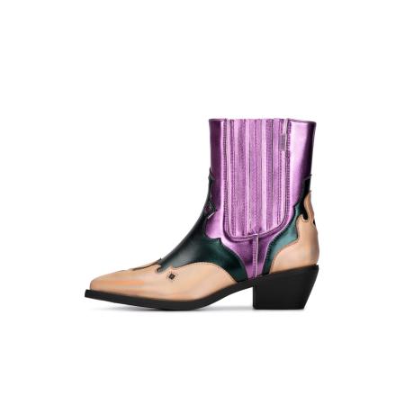 Posh POSH by Poelman Boots Roxi beige / smaragd / eosine