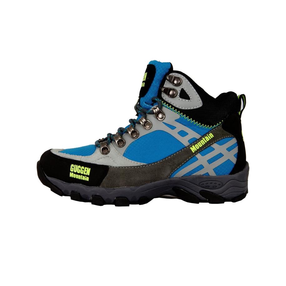 Guggen Mountain Veterlaarzen M011 blauw / neongeel / lichtgrijs / zwart Blauw