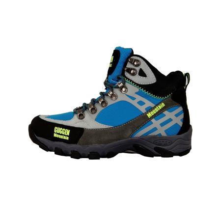 Guggen Mountain Veterlaarzen M011 blauw / neongeel / lichtgrijs / zwart
