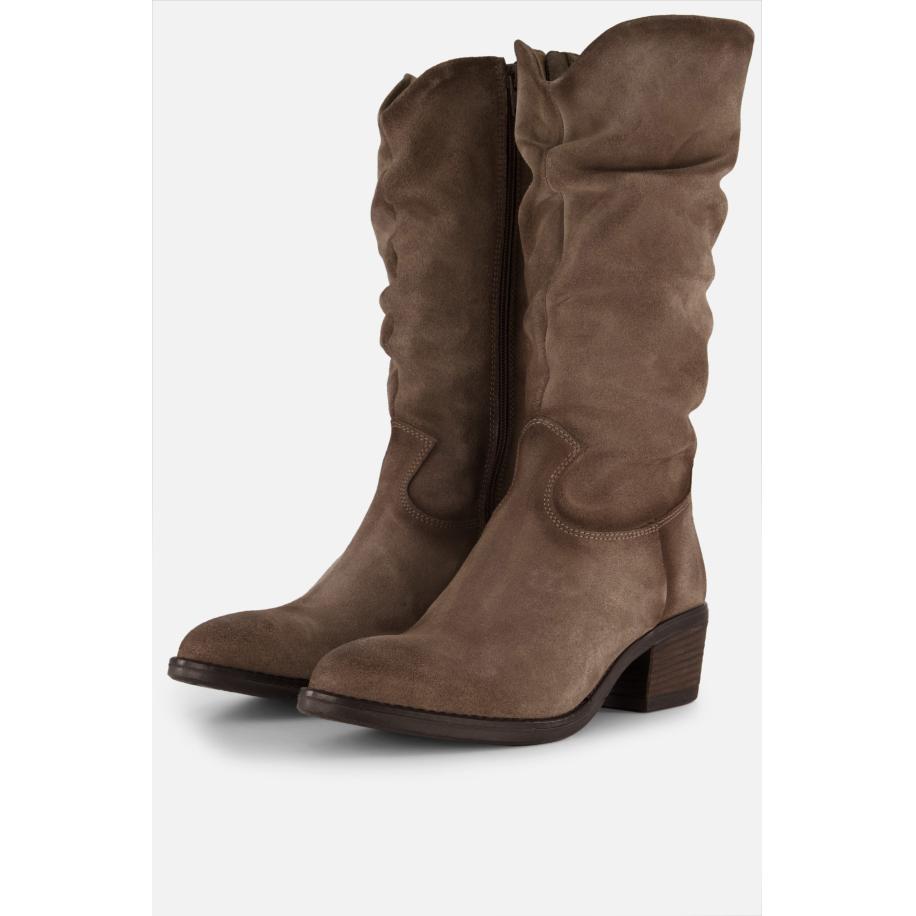 Aqa Hoge laarzen taupe Suede Bruin