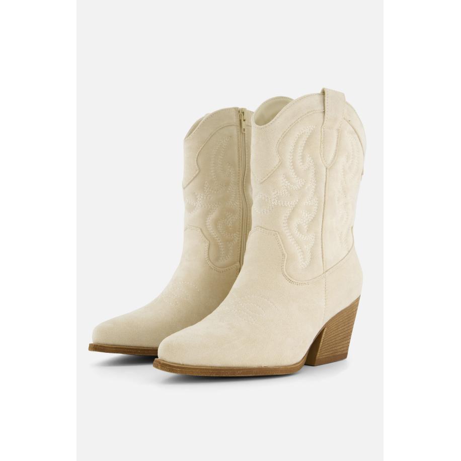 POSH by Poelman Cowboylaarzen beige Synthetisch Bruin