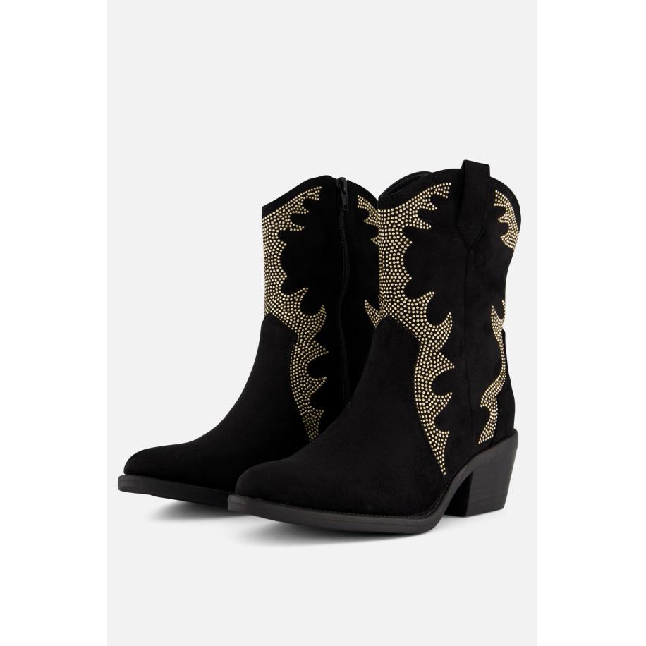 Ann Rocks Cowboylaarzen zwart Synthetisch Zwart