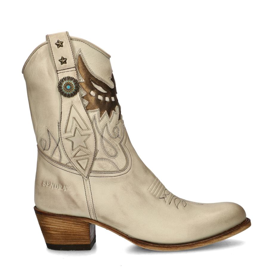 Sendra Debora Insa cowboylaarzen Wit 472955 Wit