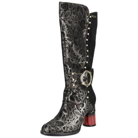 Laura Vita Laura Vita Laarzen zwart / zilver