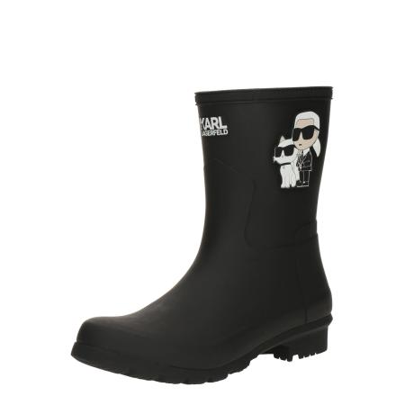 Karl Lagerfeld Karl Lagerfeld Regenlaarzen crème / zwart / wit