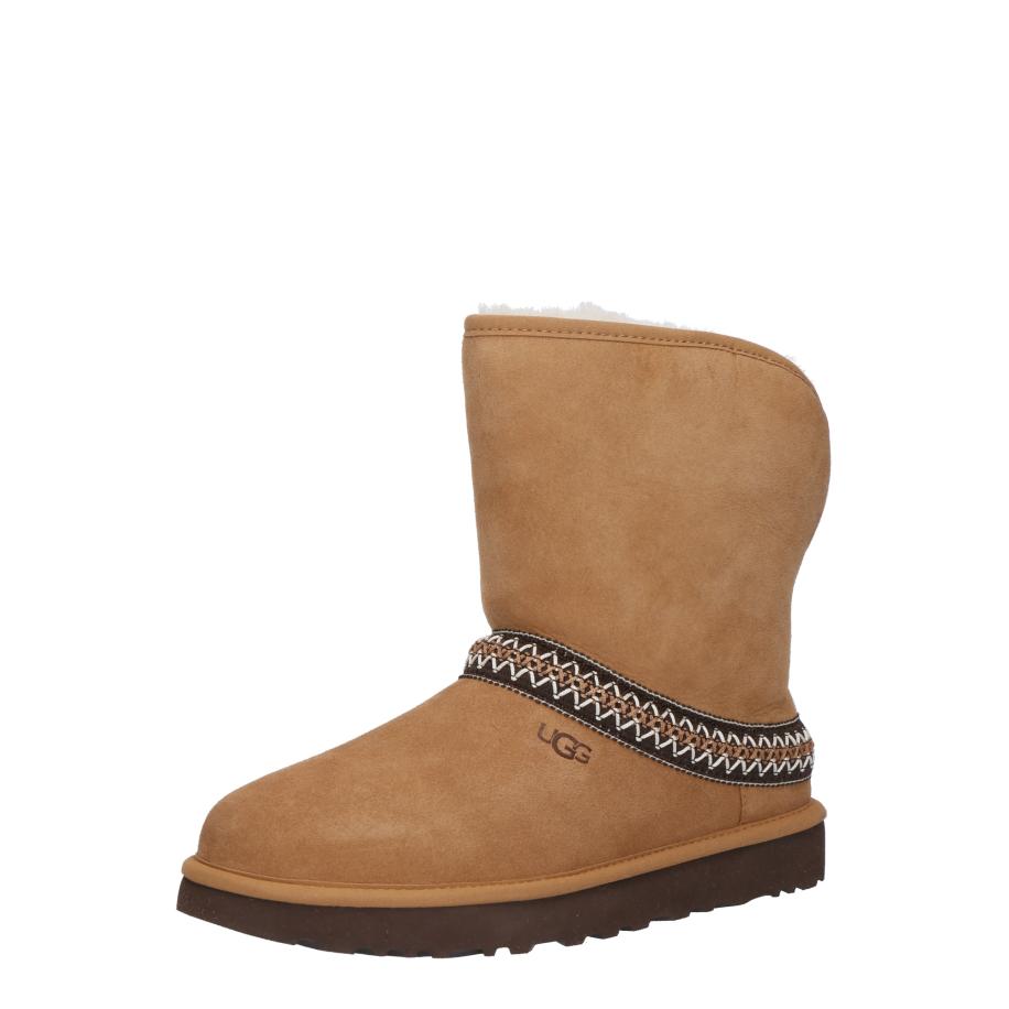 UGG UGG Boots Classic ombergrijs / donkerbruin / wit -
